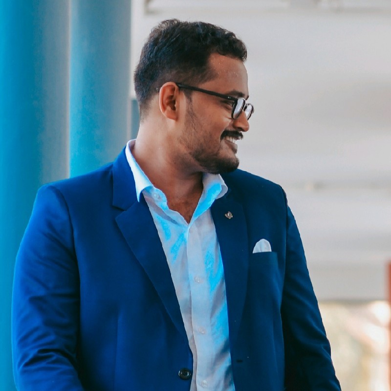 This is a picture of Rajesh Raghavan.